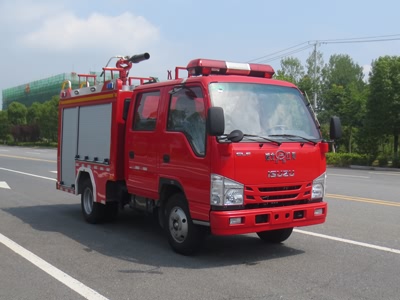 慶鈴藍牌0.6-1.5噸泡沫消防車(chē)