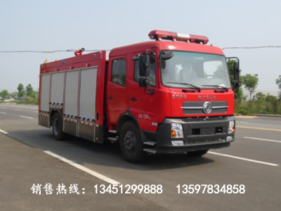 東風(fēng)天錦水罐（泡沫）消防車(chē)載液6噸（國五）