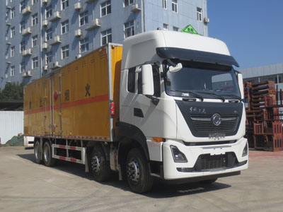東風(fēng)天龍前四后八易燃氣體廂式運輸車(chē)